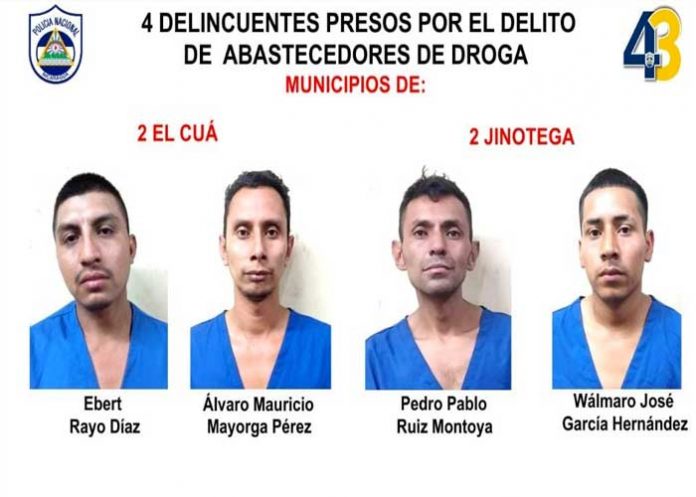 Policía Nacional en Jinotega capturó 13 delincuentes de alta peligrosidad