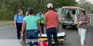 Foto: Motociclista resulta con fracturas tras impactar con un cabezal en Quinama, Chontales / TN8