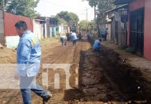 Foto: Mejoramiento vial en el barrio 30 de Mayo, Managua / TN8