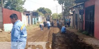 Foto: Mejoramiento vial en el barrio 30 de Mayo, Managua / TN8