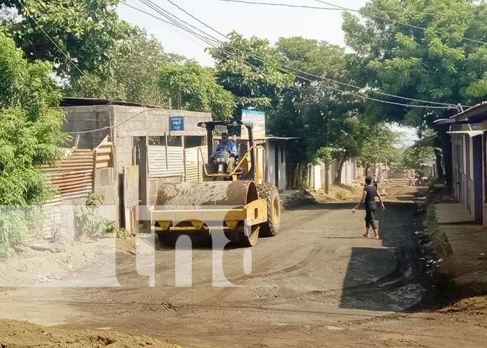 Foto: Mejoramiento vial en el barrio 30 de Mayo, Managua / TN8