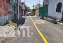 Foto: Nuevas calles en el barrio Hugo Chávez, en Managua / TN8