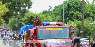 La estación de bomberos número 172 se ubica en Nandasmo, Nicaragua