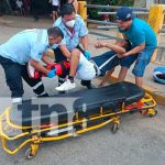 Colisión entre motos en el distrito VI de Managua