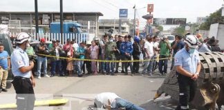 Foto: Motociclista fallece al caerle una pieza de una pala mecánica en Estelí / TN8