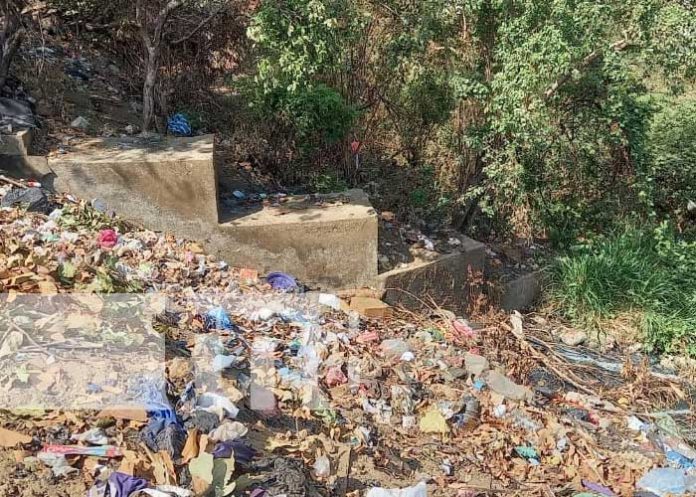 Foto: Lugar donde encontraron el cuerpo de una joven en Villa Nueva, Managua / TN8