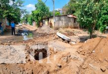 Avanza proyecto de Alcantarillado y aguas residuales en el barrio Marvin Marín en Managua