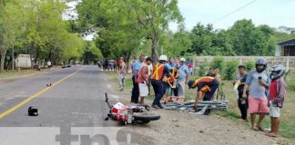 Fatal accidente vial cobró la vida de dos motociclistas en el Sauce, León