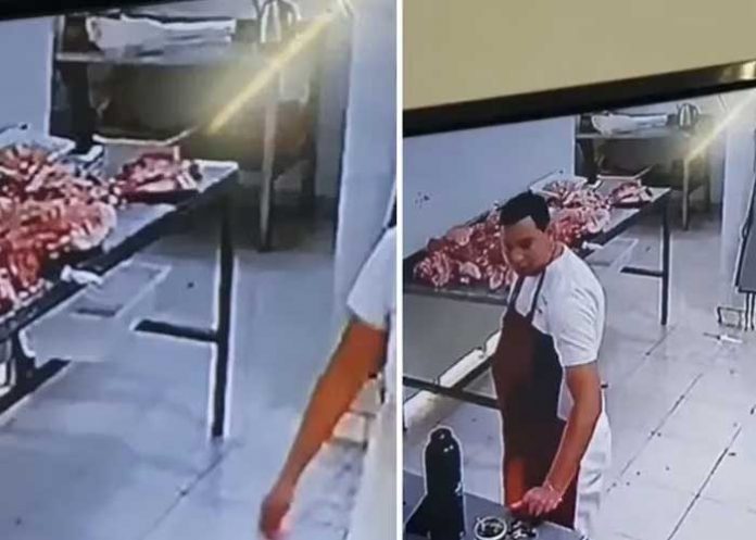 Fantasma aparece en una carnicería causando terror en los empleados