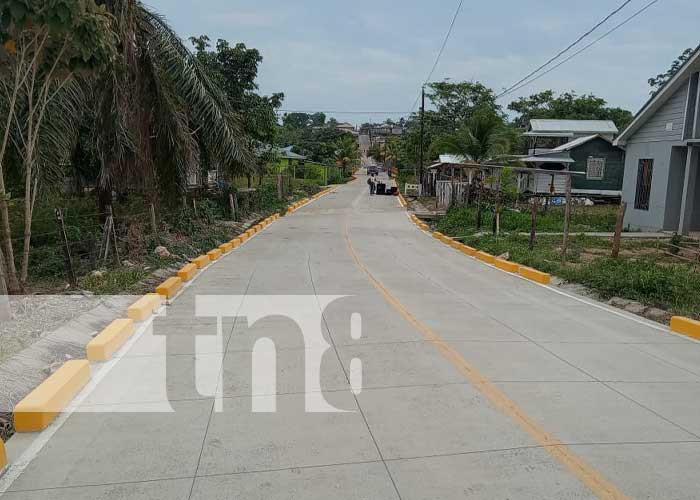 Bluefields tiene tres nuevas calles de concreto hidráulico