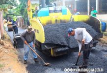 Familias del barrio Arges Sequeira con tres calles nuevas en Managua