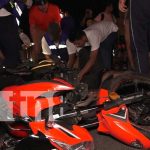 Exceso de velocidad casi le cuesta la vida a motociclista en Managua