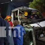 Tres personas lesionadas en el km 28 de la carretera Masaya a Managua.