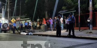 Peatón muere luego de ser impactado por un motociclista en Managua