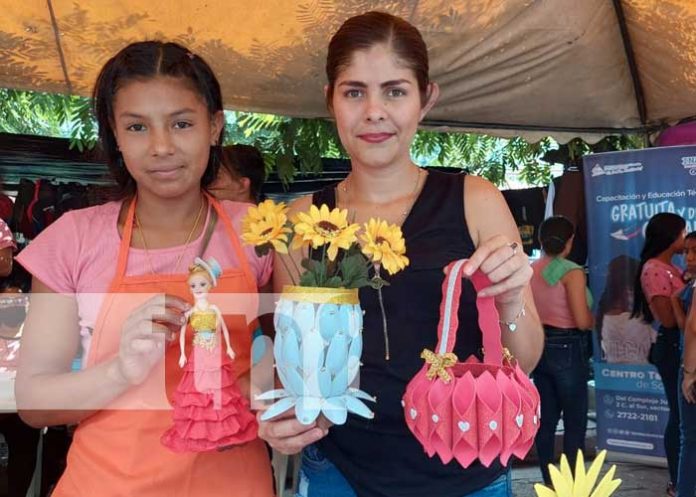 Feria demostrativa de los diversos cursos del INATEC en Somoto