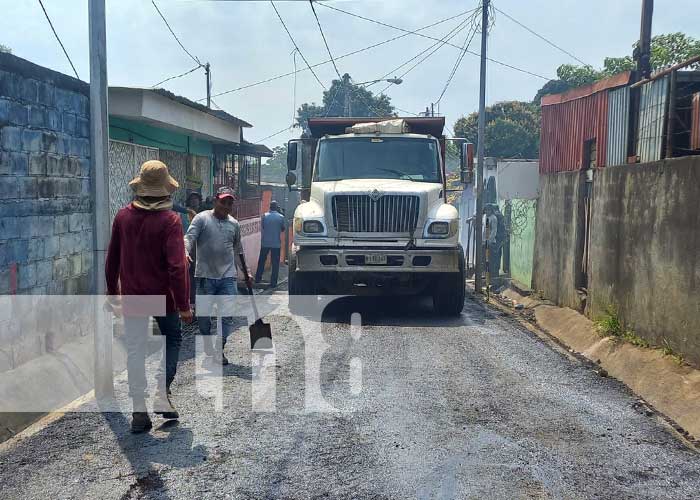 Foto: Alcaldía de Managua sigue con proyectos de calles en barrios / TN8