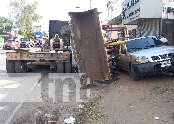 Foto: Accidente con retroexcavadora en Managua / TN8