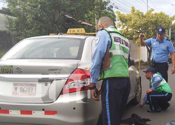 Por cruzar la calle de forma imprudente, casi pasa a otro plano de vida en Managua