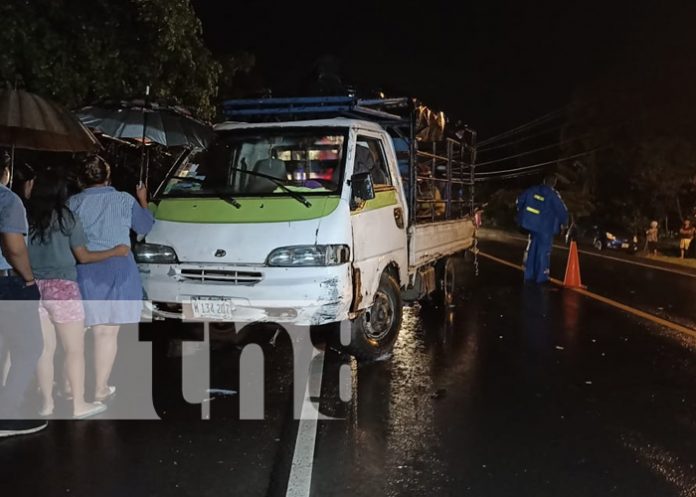 Accidente de tránsito en kilometro 20 carretera Vieja a Tipitapa