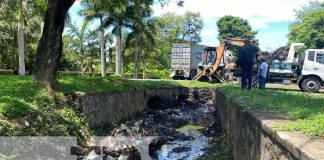 Foto: Ardua limpieza de cauces en Chinandega / TN8