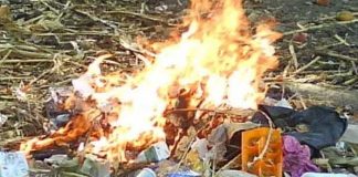 Foto: Quema de basura en Muelle de los Bueyes (referencia)