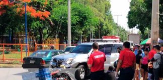 “Se tiró la intersección” imprudencia al volante provoca accidente en Managua