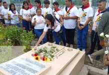 Foto: Juventud Sandinista rinde homenaje a Julio Buitrago / Cortesía