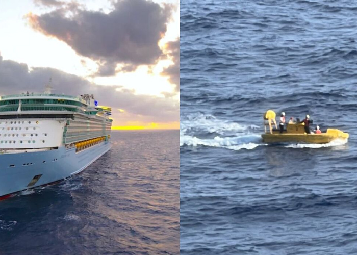 Foto:  Mujer cae al mar desde crucero y sobrevive tras increíble rescate (Video) / Cortesía 