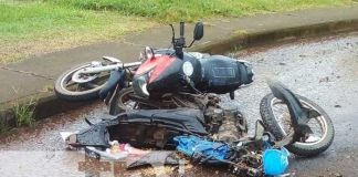 ¡Lamentable suceso! Pareja de motociclistas fallece en accidente en Chontales