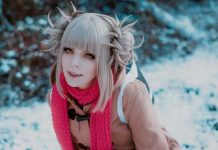 Foto: Toga sorprende con un elegante «traje de invierno» de My Hero Academia, lo que se ha popularizado en las redes, sobretodo, en Instagram / Cortesía