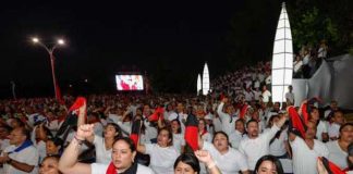 Foto: Amigos de Nicaragua saludan 44 años del Triunfo de la Revolución Sandinista / TN8