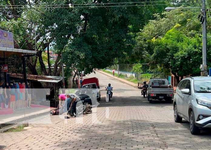 Peatón es impactado por motociclista y resulta lesionado en Juigalpa