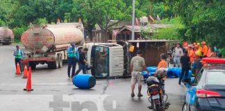 Foto: Un menor lesionado y daños materiales dejó como resultado un accidente de tránsito Lóvato Chontales, luego de que se irespera el alto / TN8