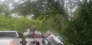 Foto: Accidente en la pista que conduce Matiguás a Río Blanco / TN8