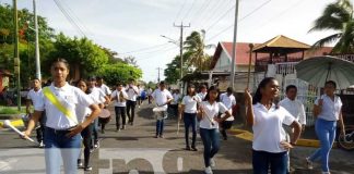 Foto: El Ministerio de Educación, realizó un colorido desfile patrio por las principales Calles del Municipio de Altagracia, en la Isla de Ometepe/TN8