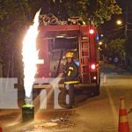 Foto: Tanque de gas, casi provoca una tragedia en la Isla de Ometepe/TN8