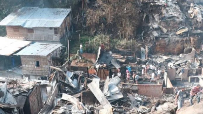 Foto: Incendio en Colombia / cortesía