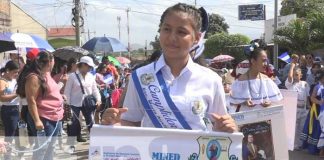 Foto: Estudiantes de primaria y secundaria de 10 centros escolares caminaron por las calles del distrito 3 de la ciudad de Estelí/TN8