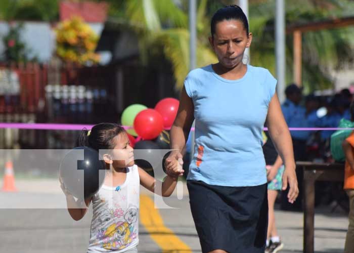 Inauguran nueva calle en Bilwi, Puerto Cabeza, Costa Caribe Norte