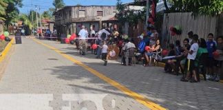 Inauguran nueva calle en Bilwi, Puerto Cabeza, Costa Caribe Norte