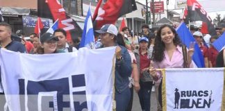 Foto: Celebración de la JS en las calles de Estelí / TN8