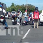 Foto: Escena de accidente de tránsito en Managua / TN8