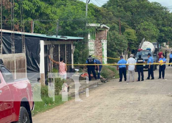 Foto: Muerte de un hombre en un barrio de Juigalpa, Chontales / TN8