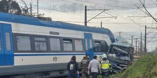 Foto: Aparatoso accidente de tránsito en el sur de Chile/cortesía