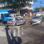 Accidente en Managua deja solo lesionados