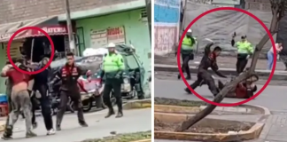 Foto: ¡Violenta batalla a machetazos en Perú! Confrontación entre Venezolanos y Colombianos/Cortesía