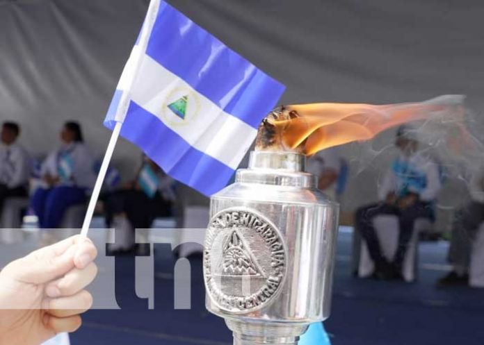 Foto: Nicaragua recibe Antorcha Centroamericana de la Libertad/TN8