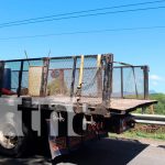 Motorizado fallece tras impactar con un camión en Chinandega