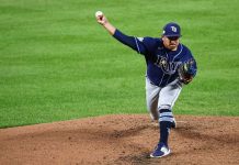 Erasmo Ramírez atacado por los Blue Jays