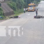 Foto: Fuerte choque en un empalme ubicado en Jinotega / TN8